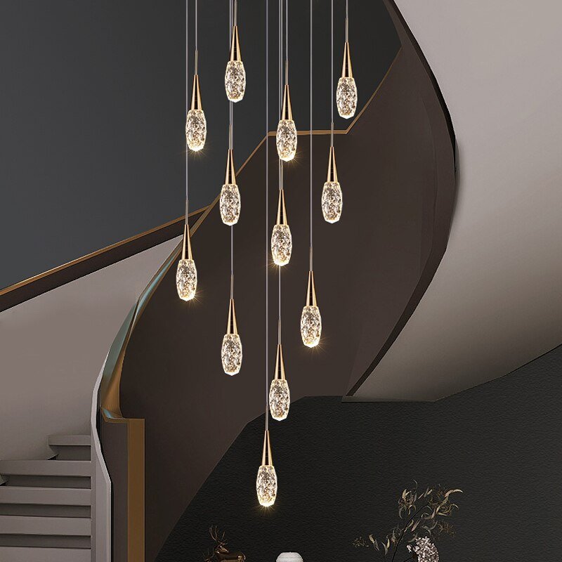 Nordic Loft Crystal Raindrop Pendant Light - Casatrail.com