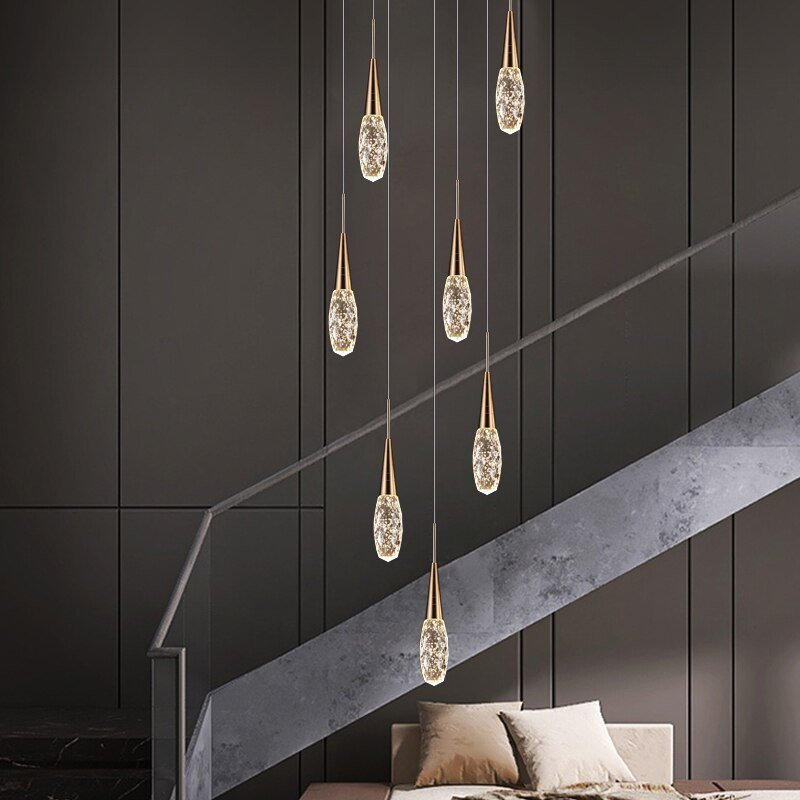 Nordic Loft Crystal Raindrop Pendant Light - Casatrail.com