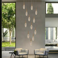 Thumbnail for Nordic Loft Crystal Raindrop Pendant Light - Casatrail.com