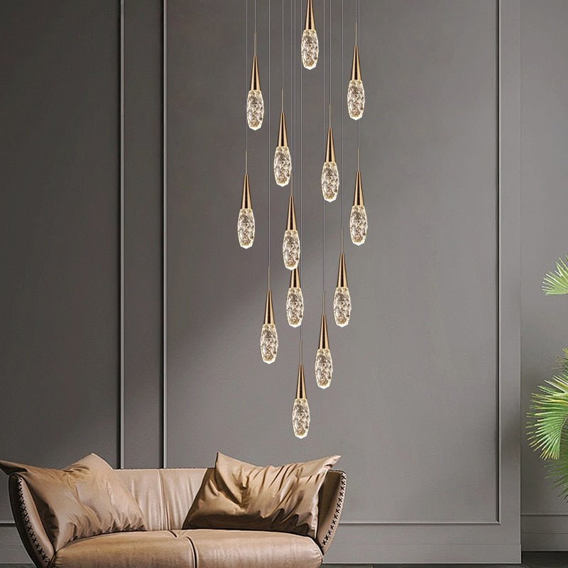 Nordic Loft Crystal Raindrop Pendant Light - Casatrail.com