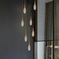 Thumbnail for Nordic Loft Crystal Raindrop Pendant Light - Casatrail.com