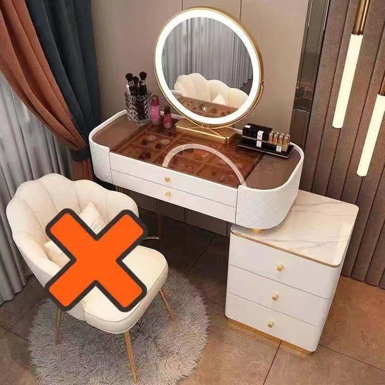 Nordic Makeup Vanity Table with Mirror - Casatrail.com