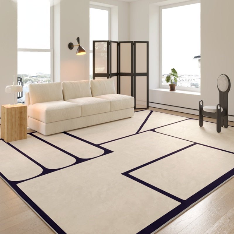 Nordic Minimalist Decorative Rug for Living Room - Casatrail.com