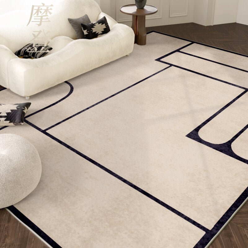 Nordic Minimalist Decorative Rug for Living Room - Casatrail.com