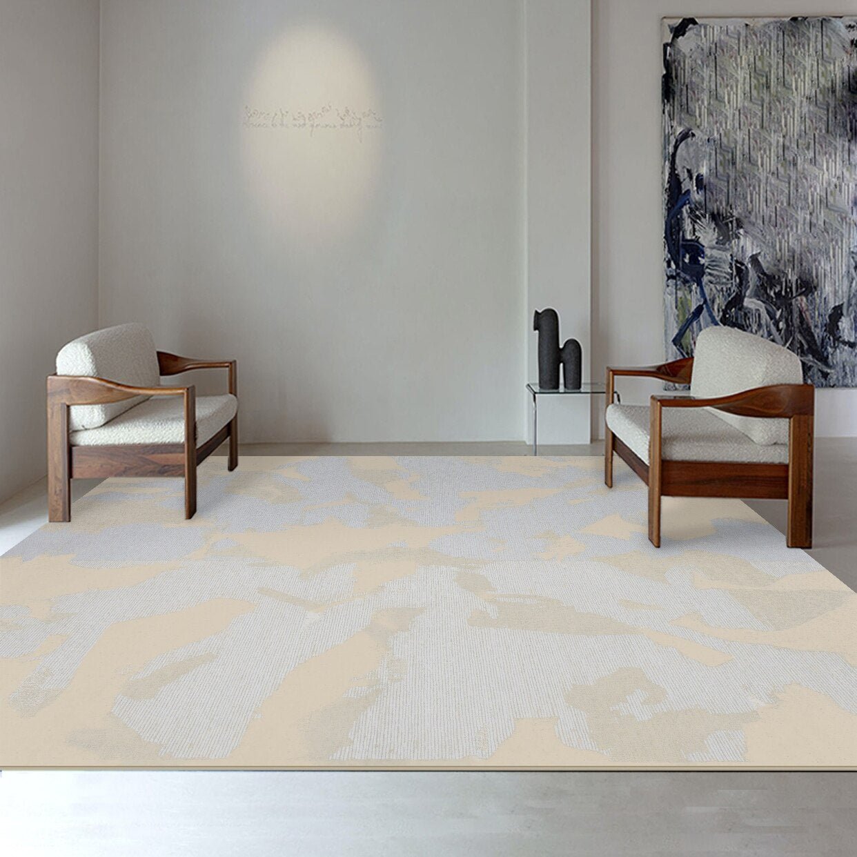 Nordic Minimalist Decorative Rug for Living Room - Casatrail.com