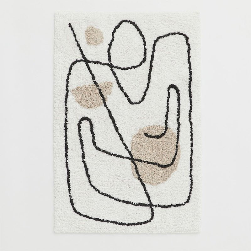 Nordic Modern Rug with Abstract Plush Design - Casatrail.com