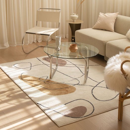 Nordic Modern Rug with Abstract Plush Design - Casatrail.com