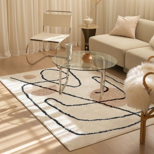 Nordic Modern Rug with Abstract Plush Design - Casatrail.com