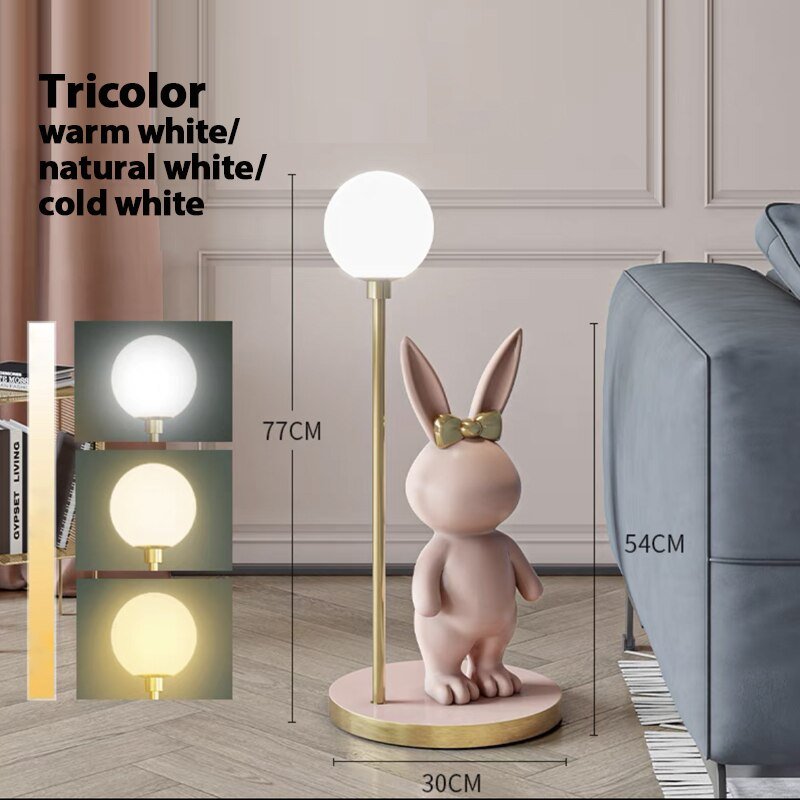 Nordic Rabbit Ceramic Floor Lamp - Casatrail.com