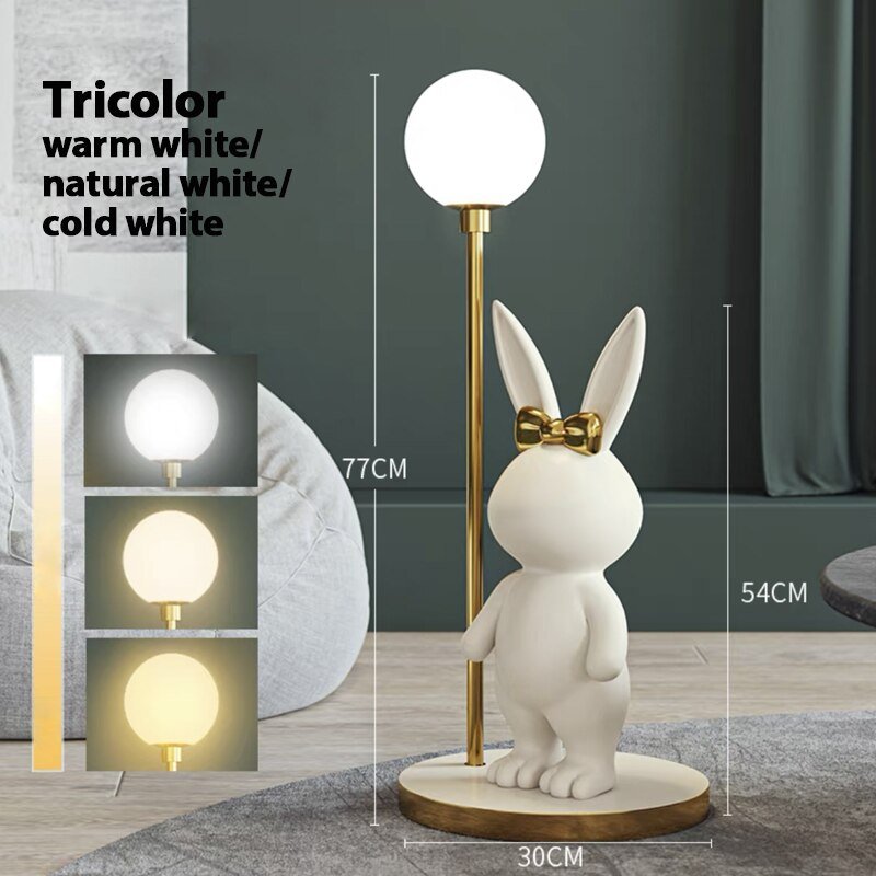 Nordic Rabbit Ceramic Floor Lamp - Casatrail.com