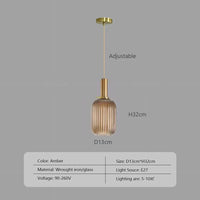 Thumbnail for Nordic Retro Glass Pendant Lights - Casatrail.com