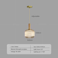 Thumbnail for Nordic Retro Glass Pendant Lights - Casatrail.com