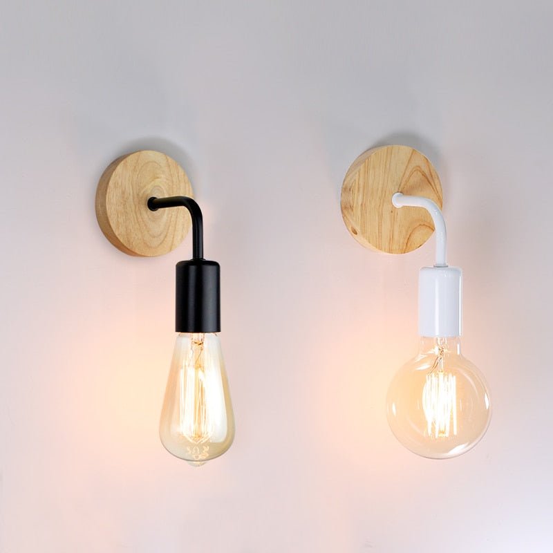 Nordic Retro Wood Wall Lamp - Casatrail.com