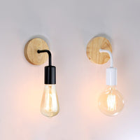 Thumbnail for Nordic Retro Wood Wall Lamp - Casatrail.com