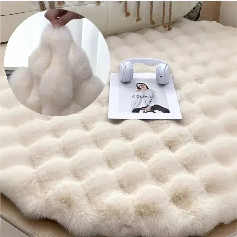 Nordic Round Carpets Plush Non Slip Shaggy Rug - Casatrail.com