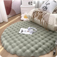 Thumbnail for Nordic Round Carpets Plush Non Slip Shaggy Rug - Casatrail.com