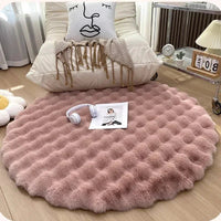 Thumbnail for Nordic Round Carpets Plush Non Slip Shaggy Rug - Casatrail.com