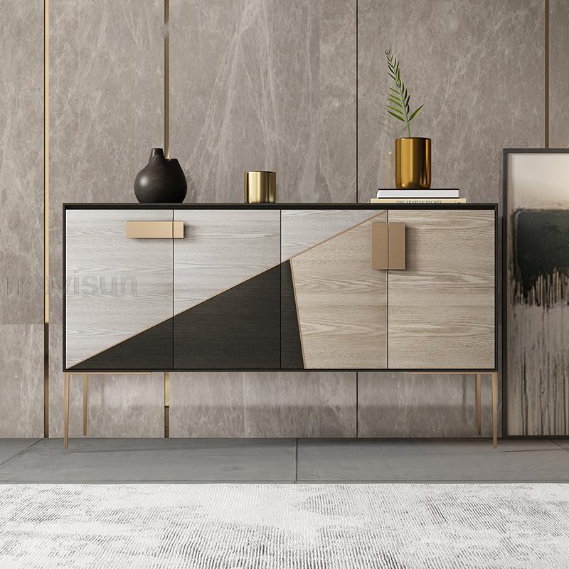 Nordic Storage Cabinet Sideboard with Stainless Steel Feet - Casatrail.com