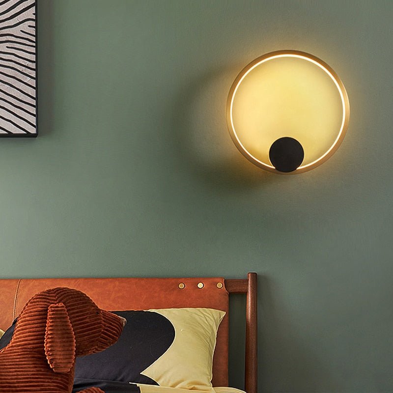 Nordic Style Brass Ring LED Wall Light - Casatrail.com