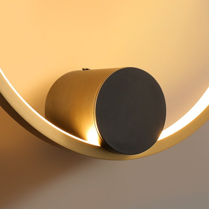 Nordic Style Brass Ring LED Wall Light - Casatrail.com