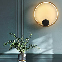 Thumbnail for Nordic Style Brass Ring LED Wall Light - Casatrail.com