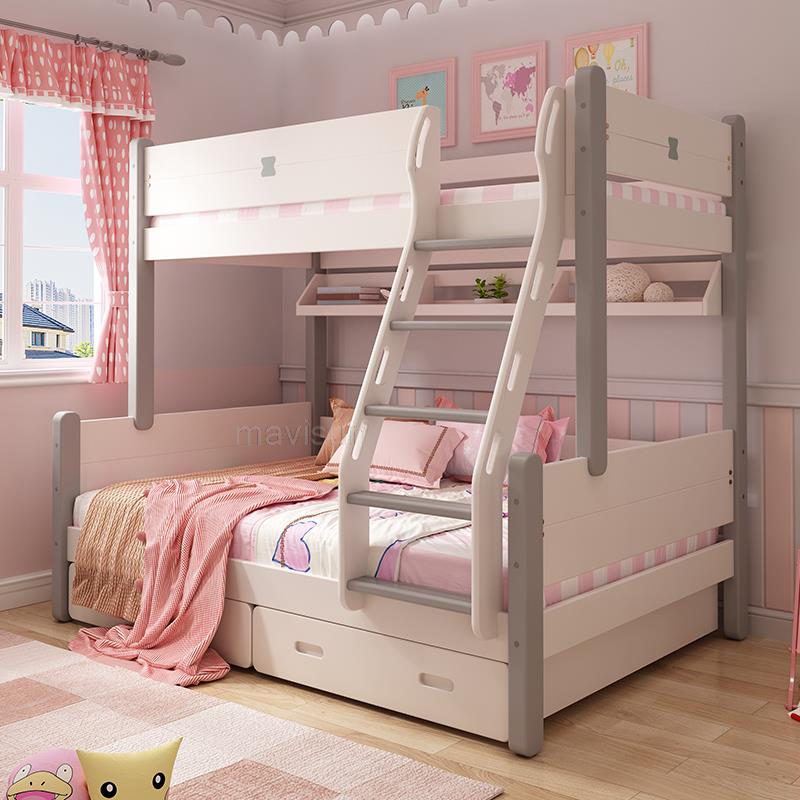 Nordic - Style Children's Bunk Bed with Slide - Casatrail.com