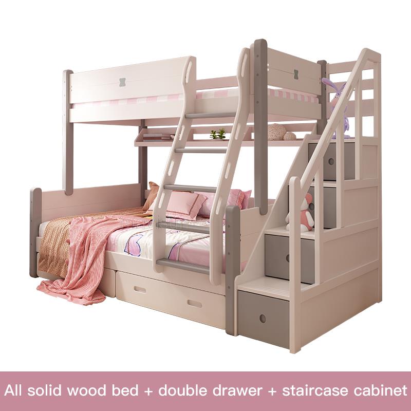 Nordic - Style Children's Bunk Bed with Slide - Casatrail.com