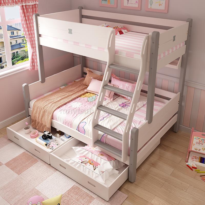 Nordic - Style Children's Bunk Bed with Slide - Casatrail.com