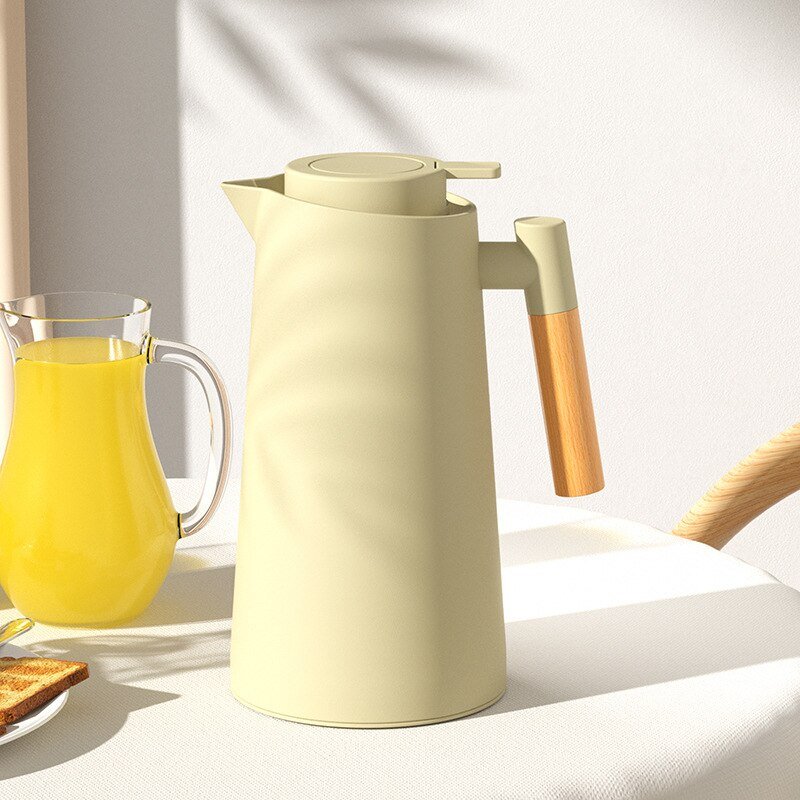 Nordic Style Thermal Insulation Kettle with Wood Handle - Casatrail.com