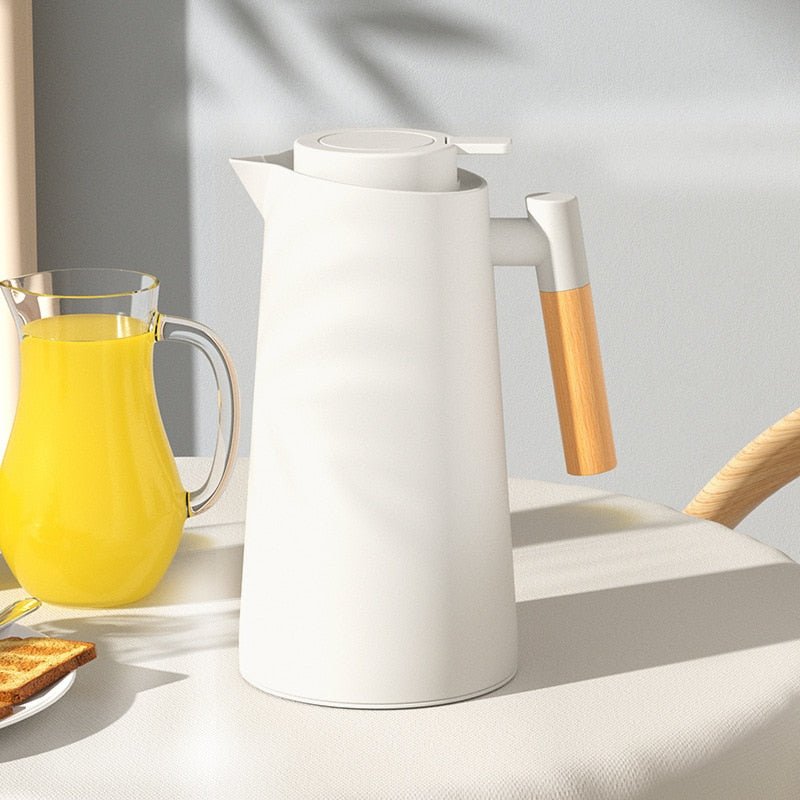 Nordic Style Thermal Insulation Kettle with Wood Handle - Casatrail.com