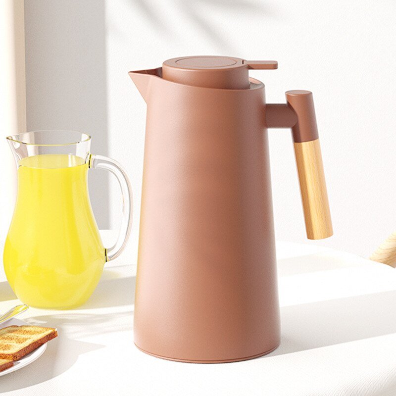 Nordic Style Thermal Insulation Kettle with Wood Handle - Casatrail.com