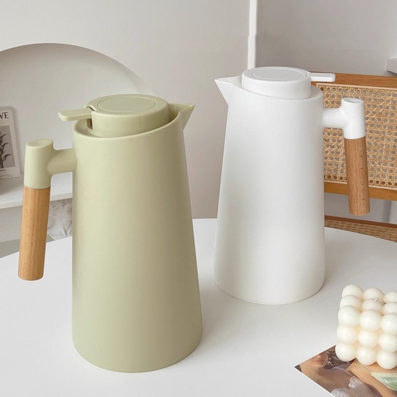 Nordic Style Thermal Insulation Kettle with Wood Handle - Casatrail.com