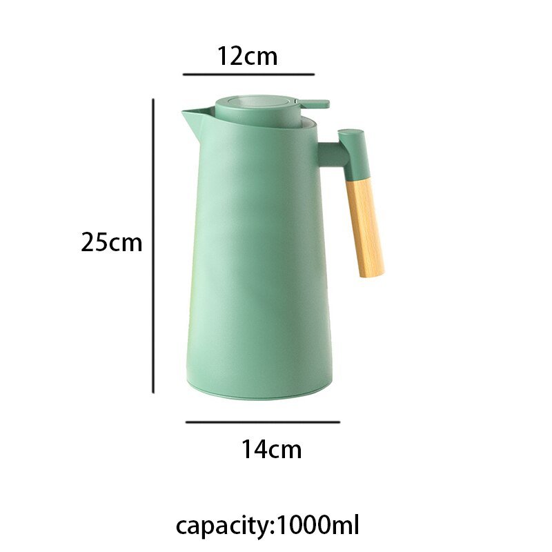 Nordic Style Thermal Insulation Kettle with Wood Handle - Casatrail.com