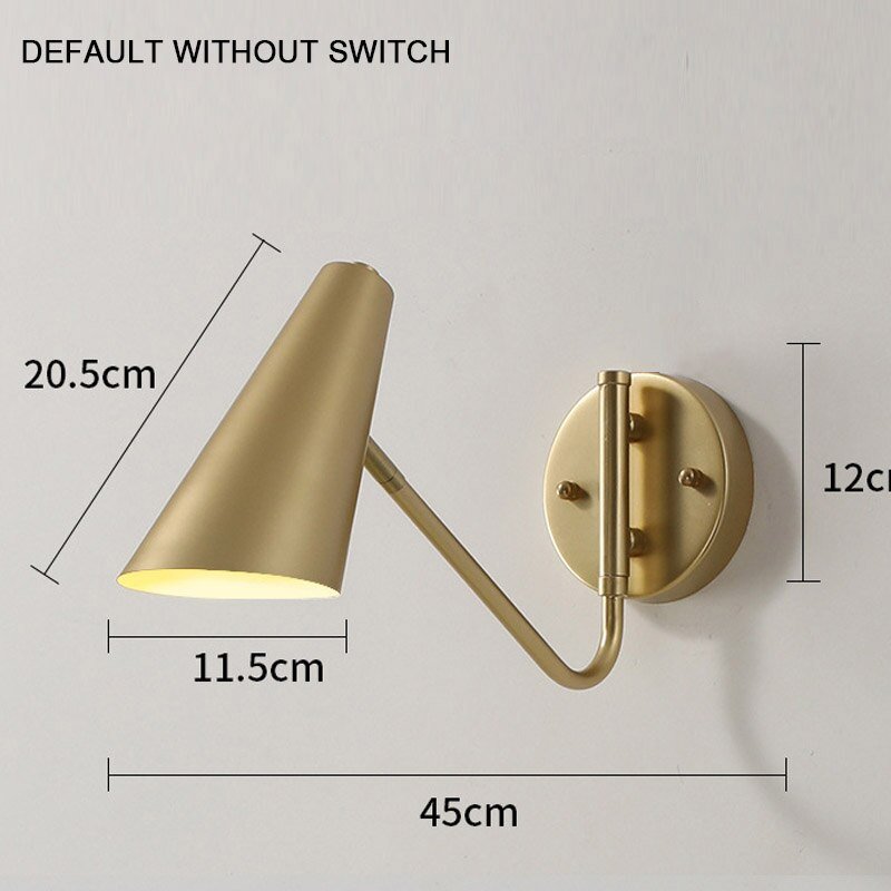 Nordic Swing Arm Wall Lamp for Bedroom - Casatrail.com