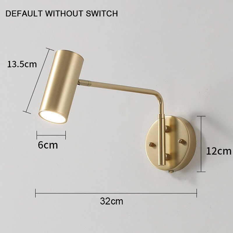 Nordic Swing Arm Wall Lamp for Bedroom - Casatrail.com