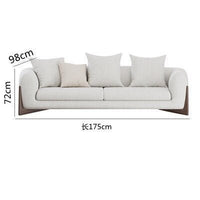 Thumbnail for Nordic Three Seater Sofa with Wood Legs - Casatrail.com