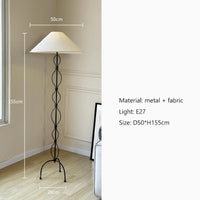 Thumbnail for Nordic Vintage Wabi Sabi LED Floor Lamp - Casatrail.com