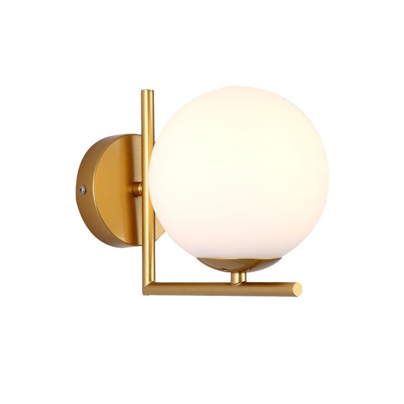 Nordic Wall Lamp with Glass Ball Design and Pull Chain - Casatrail.com