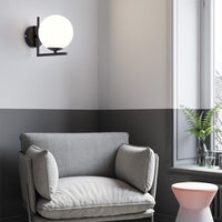 Thumbnail for Nordic Wall Lamp with Glass Ball Design and Pull Chain - Casatrail.com