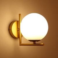 Thumbnail for Nordic Wall Lamp with Glass Ball Design and Pull Chain - Casatrail.com