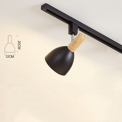 Nordic Wooden LED Track Light - 15W Spotlight - Casatrail.com