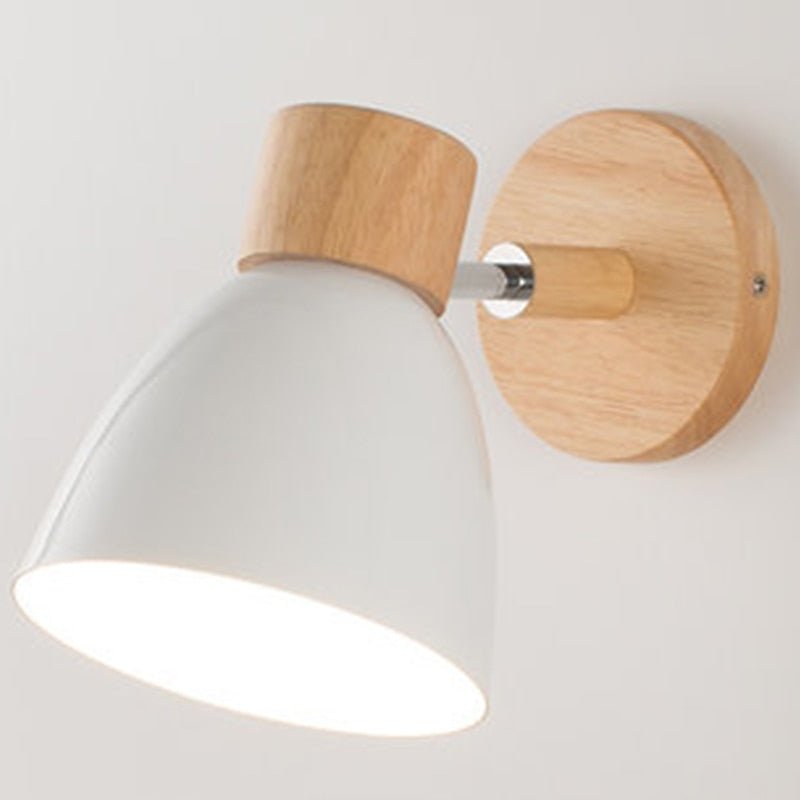 Nordic Wooden Wall Lamp with Six Color Options - Casatrail.com