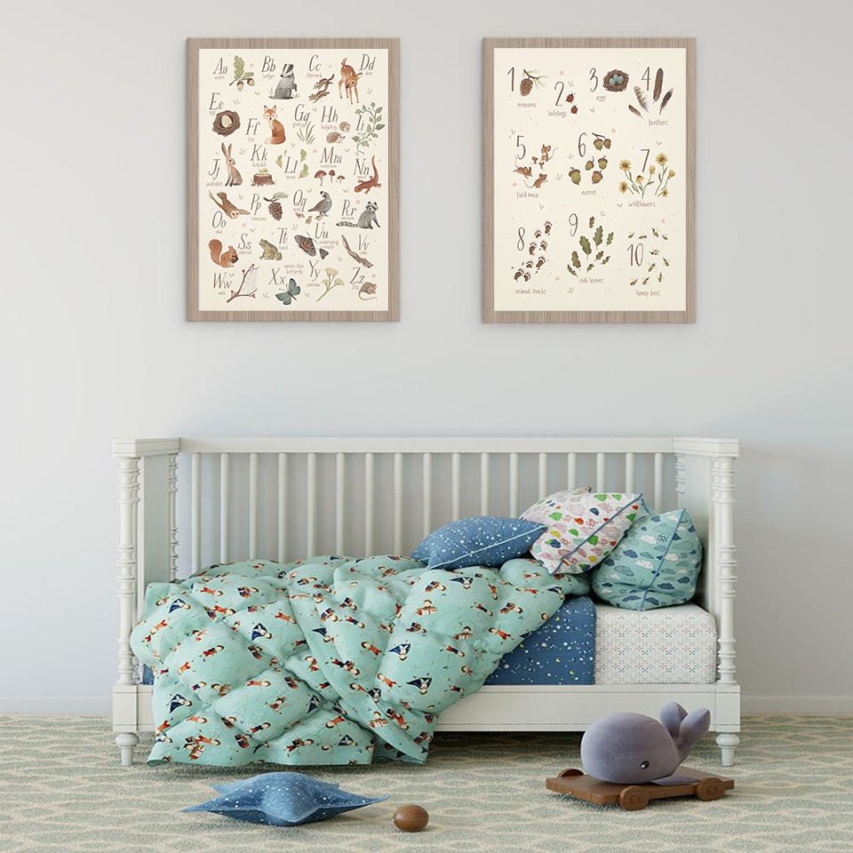 Nursery Poster Child Wall Art Canvas - Casatrail.com