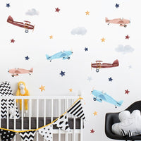 Thumbnail for Nursery Wall Art - Cartoon Car Balloon Watercolor Poster - Casatrail.com