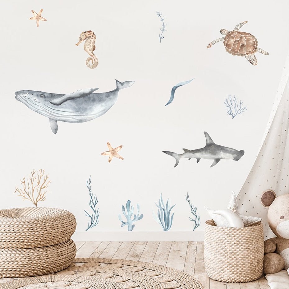 Ocean Animal Nursery Sticker - Casatrail.com