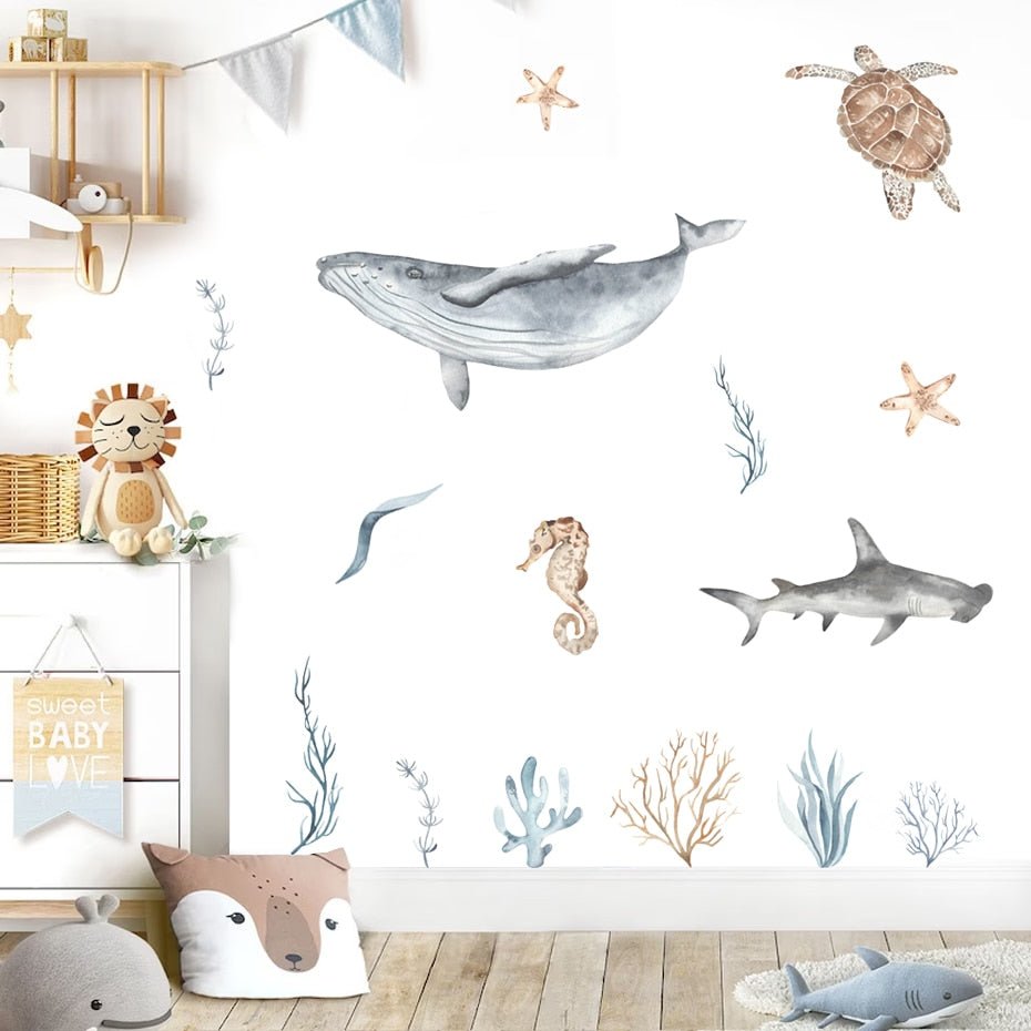 Ocean Animal Nursery Sticker - Casatrail.com