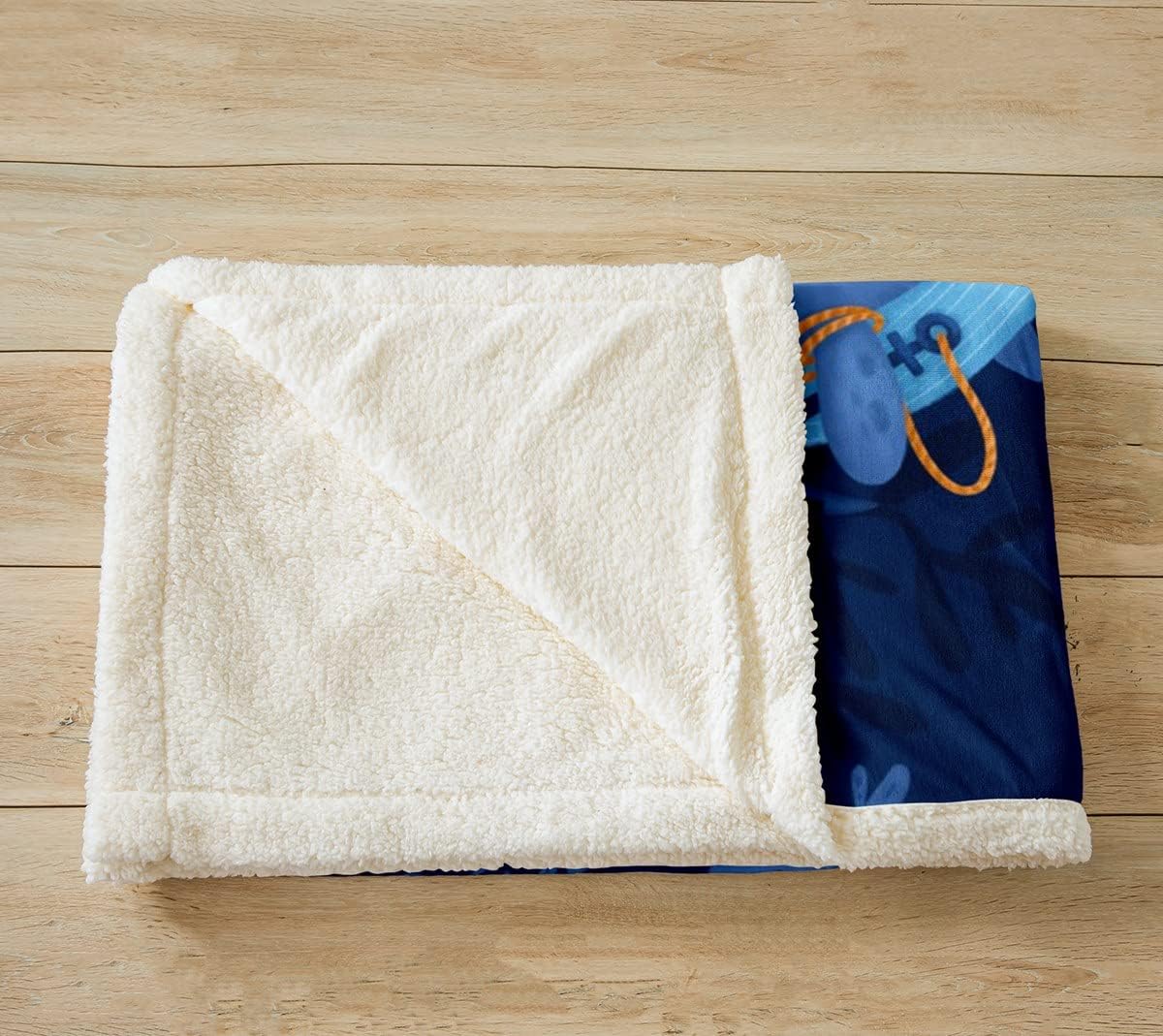 Ocean Sherpa Blanket for Kids Room - Casatrail.com