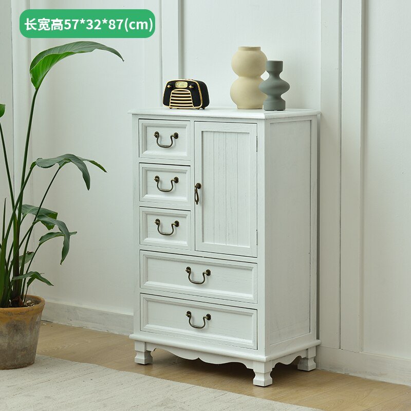 Old Solid Wood Retro Chest of Drawers - Casatrail.com