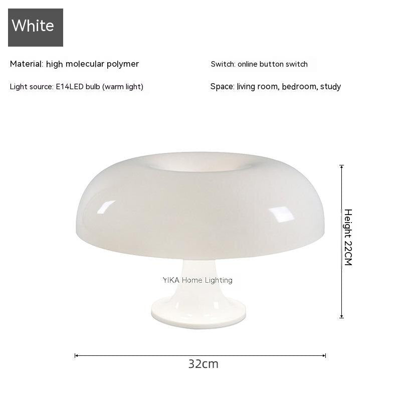 Orange and White Mushroom Table Lamp - Casatrail.com