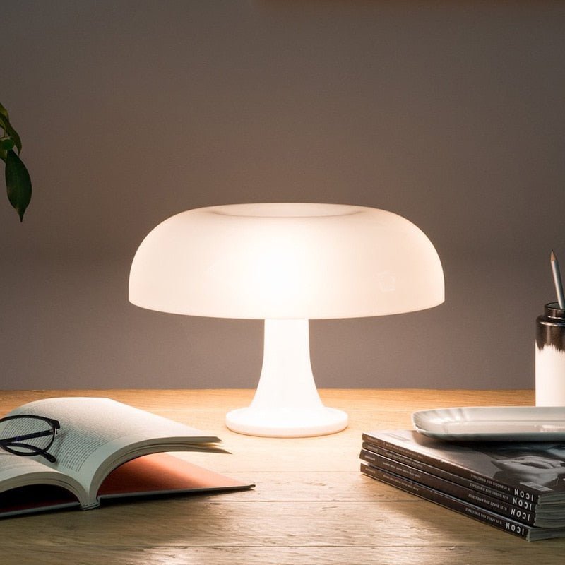 Orange and White Mushroom Table Lamp - Casatrail.com